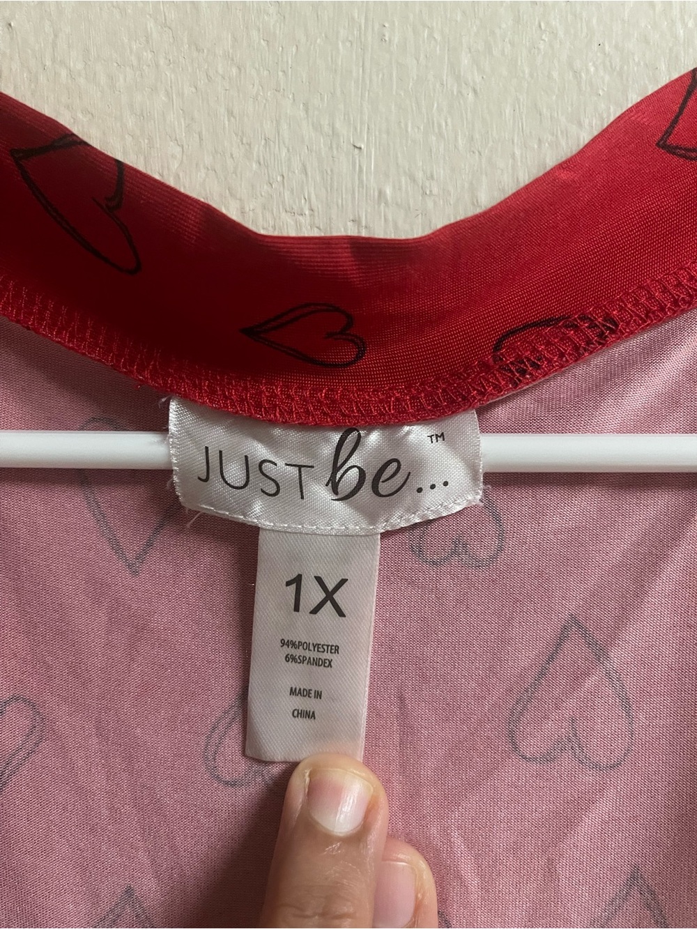 just be Red Heart-Print Robe - Picture 6 of 6